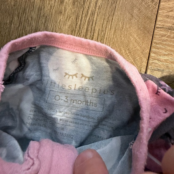 Little Sleepies To The Moon And Back Bamboo Footie - Picture 5 of 6